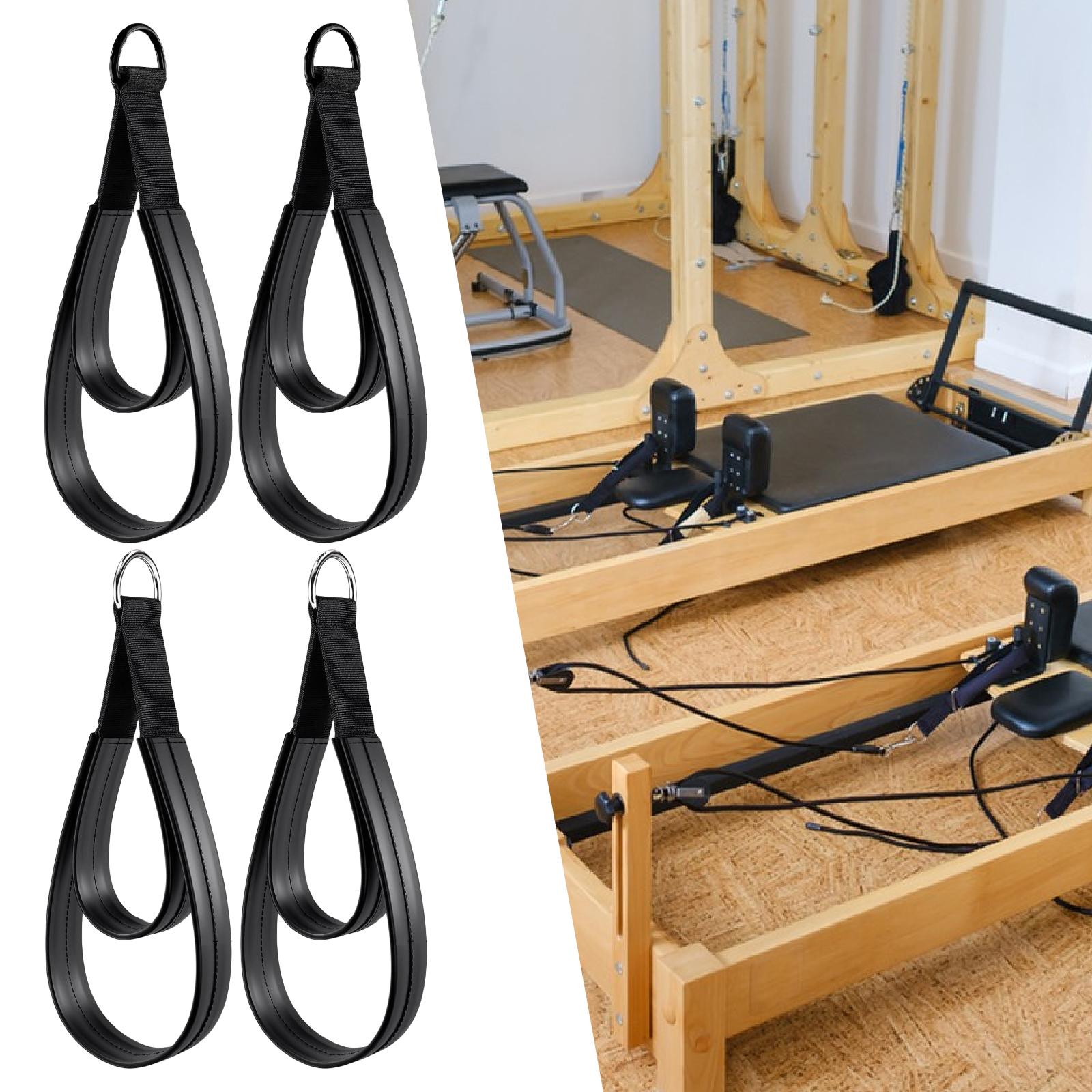 Yoga Fitness Reformer - 2x D링 스트랩 핸들 다기능 필라테스