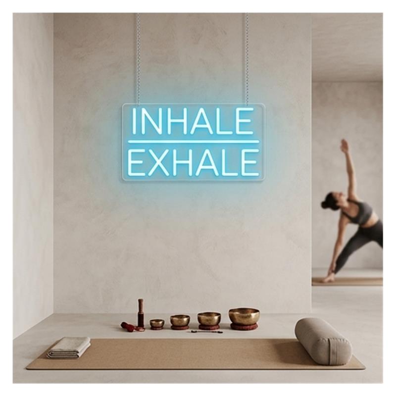 흡입 호흡 네온 사인 조명 밝기 조절 가능 USB 전원 - Yoga Fitness Power Yoga 리뷰 및 가격