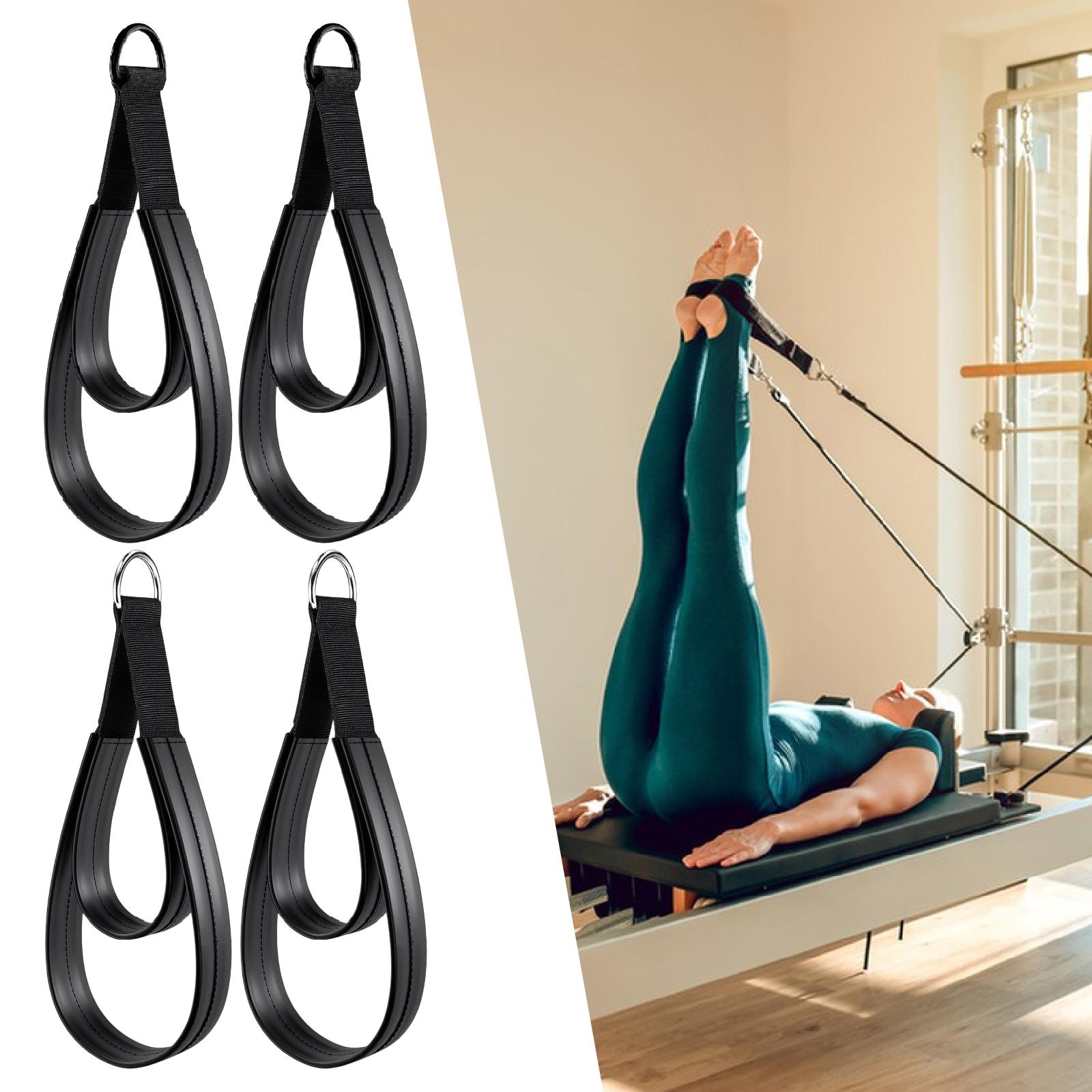 2x D링 스트랩 핸들 다기능 필라테스 더블 루프 스트 - Yoga Fitness Reformer 리뷰 및 가격