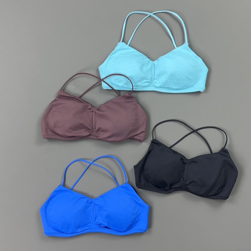 HISTELLO 프론트 러치드 크로스 백 스포츠 브라  - Yoga Fitness Matte 리뷰 및 가격