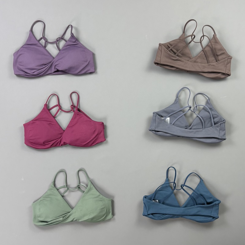 비전 여성 스포츠 브라 V넥 트위스트 프론트 얇은 스트 - Yoga Fitness Matte 리뷰 및 가격